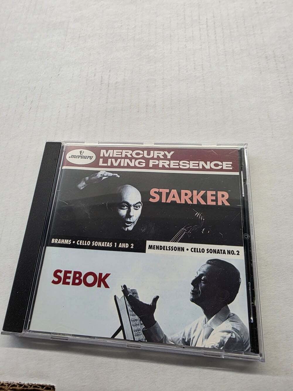 Starker, Sebok – Brahms Mendelssohn Cello Sonatas CD 1996 Classical Mercury